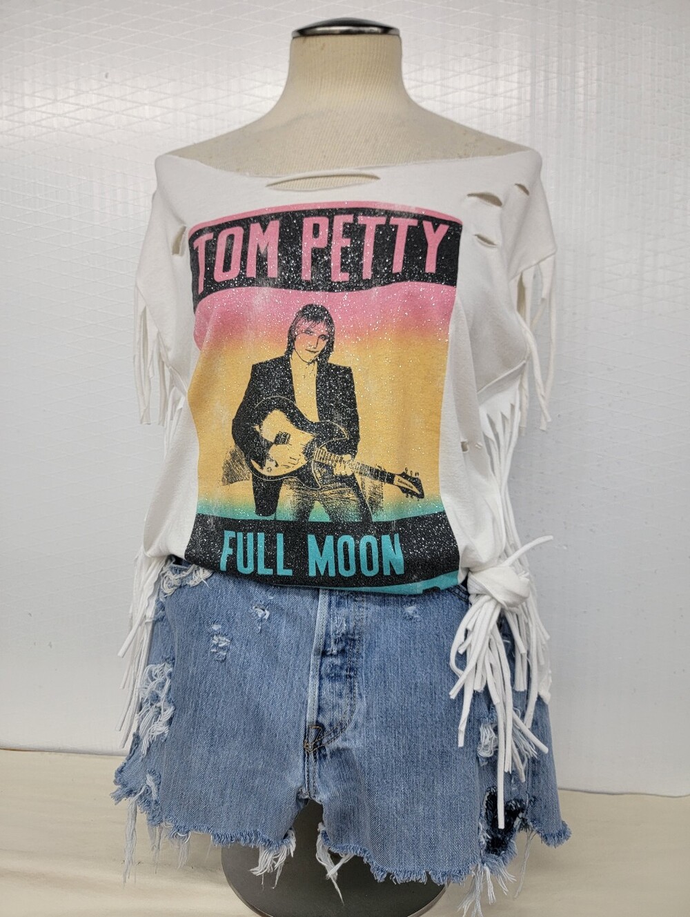 Tom Petty Fringe Band Tee Upcycled Retro Vintage Band Merc